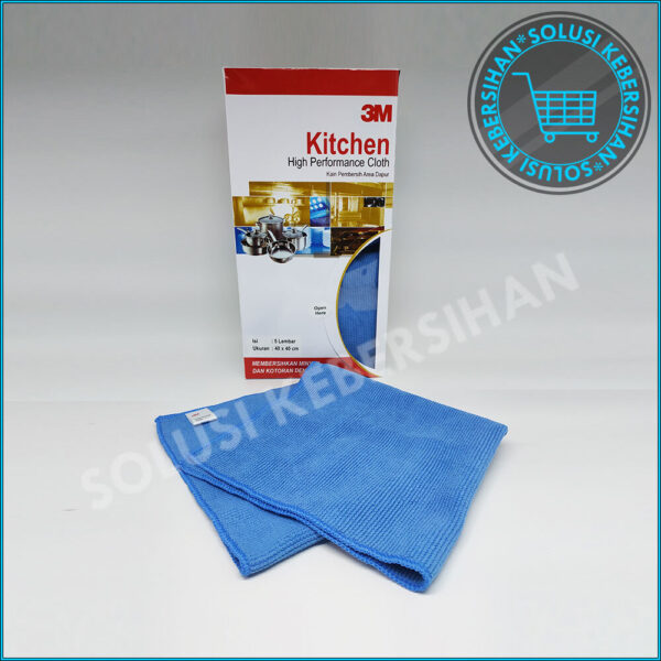 Kain Lap Microfiber Warna Biru Merk 3M Premium Per Pack