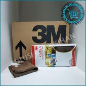 Kain Lap Microfiber Warna Coklat Merk 3M Premium Per Box