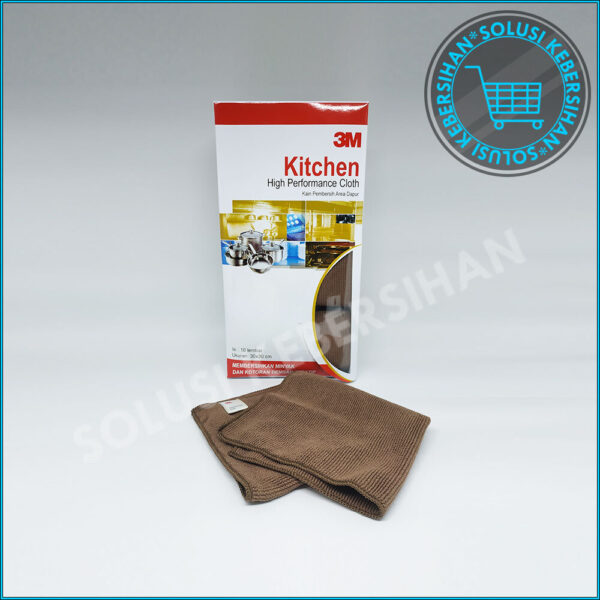 Kain Lap Microfiber Warna Coklat Merk 3M Premium Per Pack
